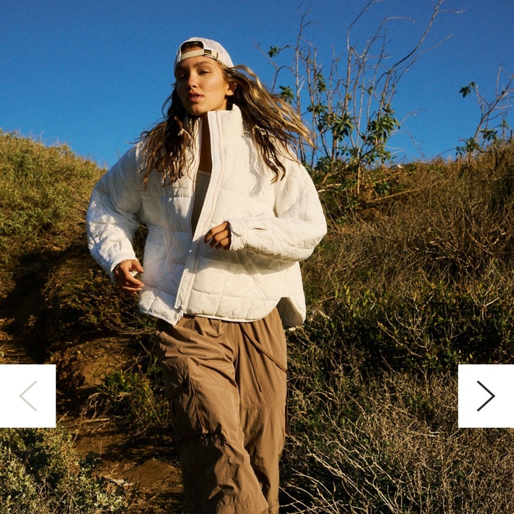 Free People Pippa Packable Puffer - White